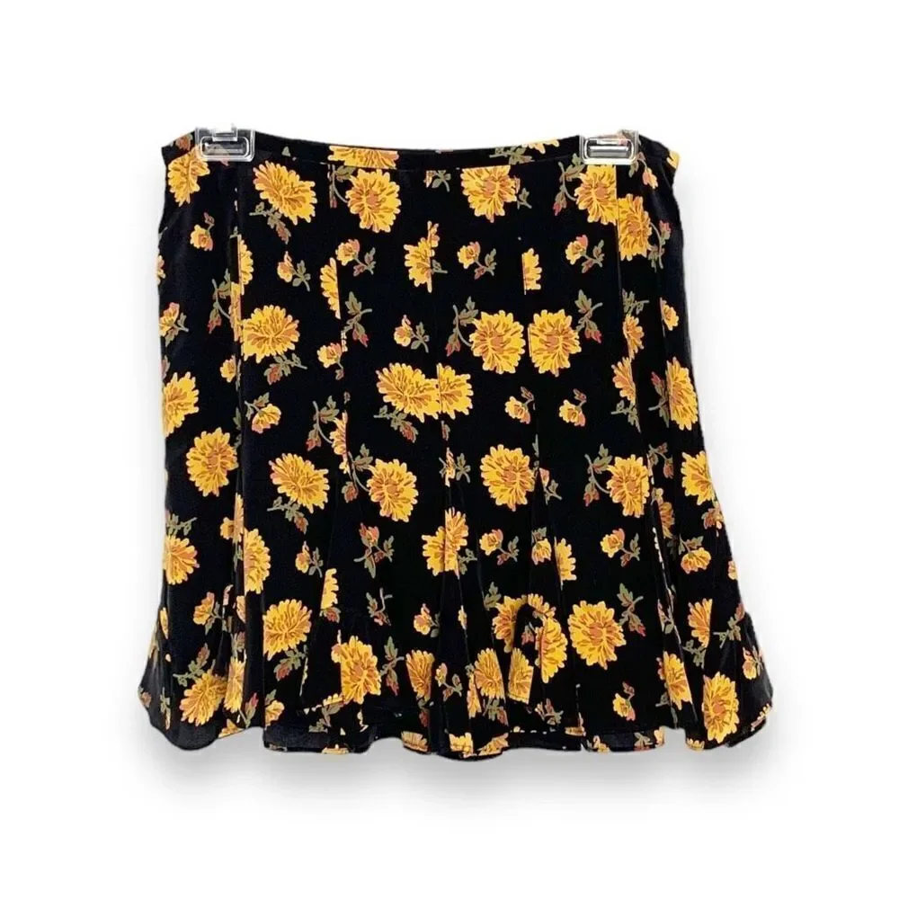 Veronica Beard Weller Floral-print Flounce Mini Skirt in Black Multi Women’s 2